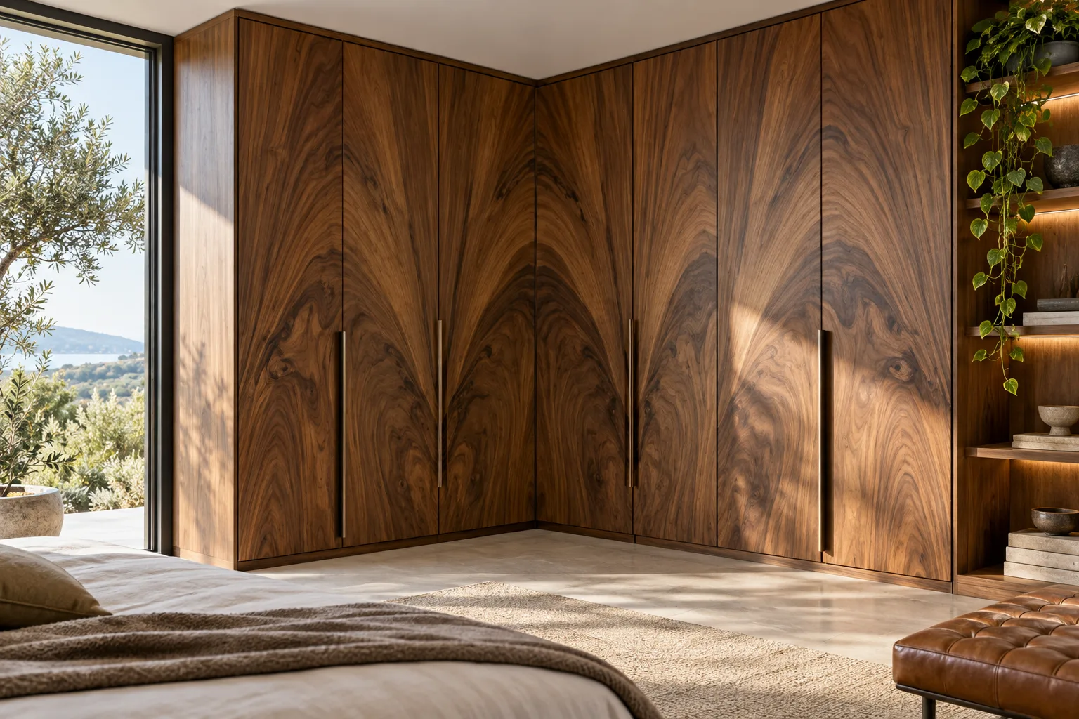 Furnierter Kleiderschrank